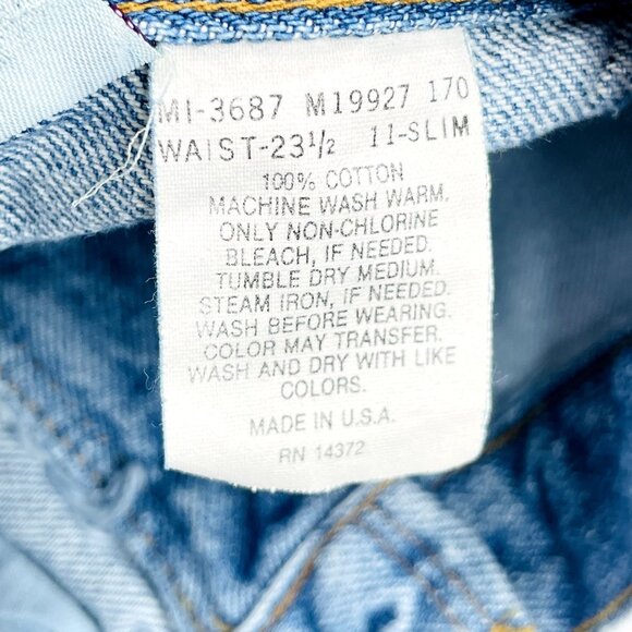 Vintage New Legends Light Wash High Waist Denim Jeans Fits 6 - 8 / 11S - Picture 6 of 10